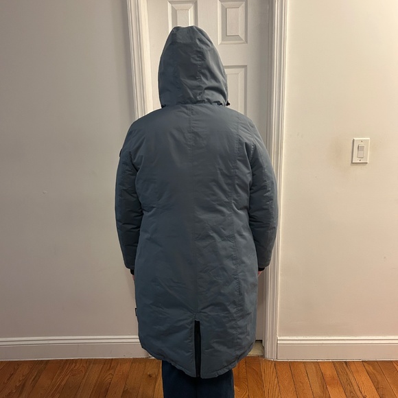 Noize - Vegan Brinley Water Resistant Hooded Insulated Parka Jacket - Blue- XXL - Picture 4 of 7
